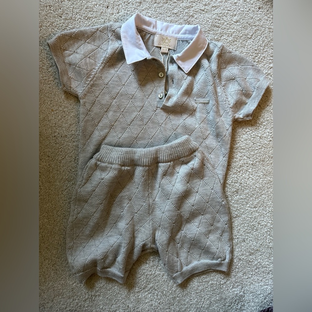 Carmelo baby boy knit set